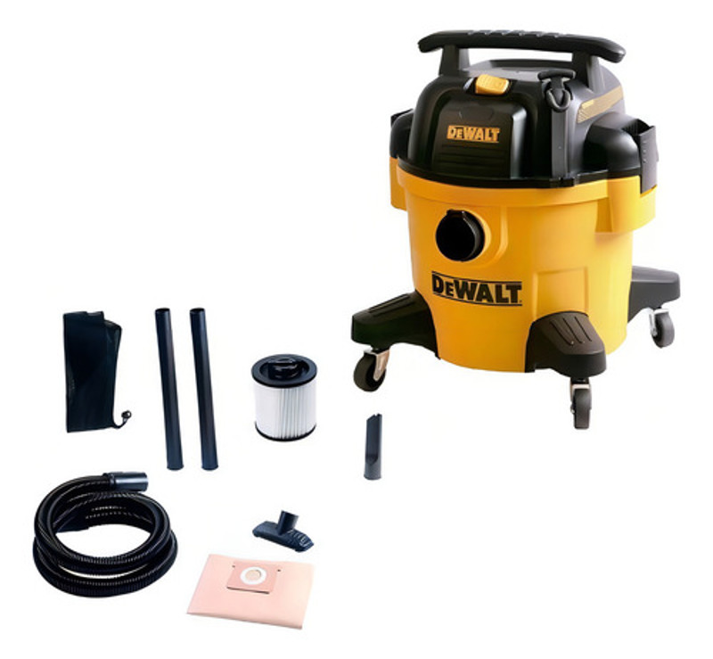 ASPIRADOR DE PO E AGUA ELETRICO COM 1100W DEWALT - DWV106 220V
