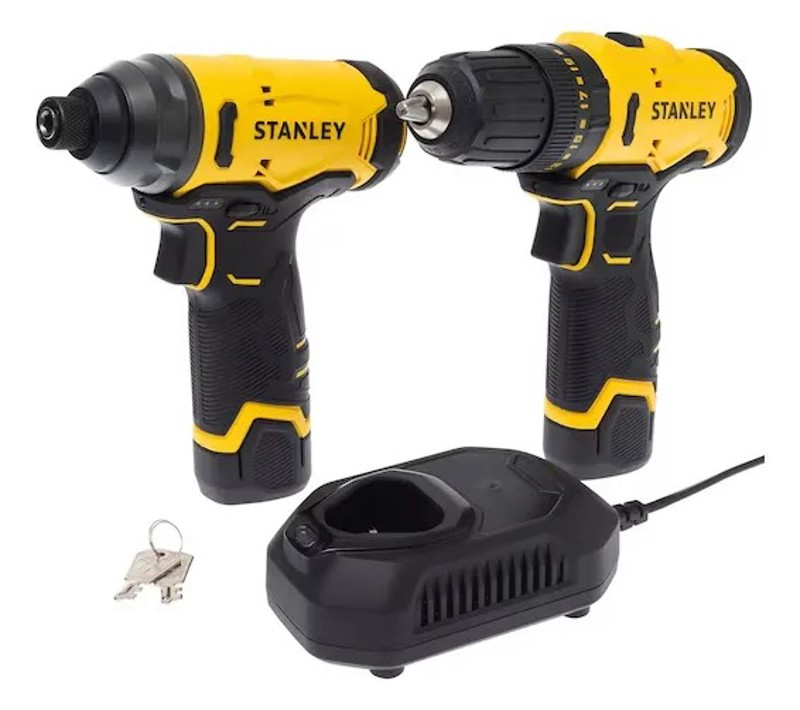 KIT 02 PARAFUSADIRAS 12V SCI10  SCH10) COM MALETA STANLEY - SCHI10D2FK -BR