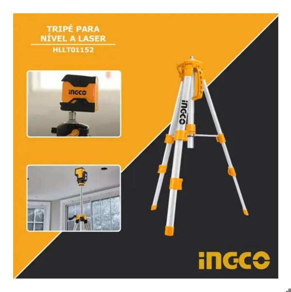 TRIPE PARA NIVEL A LASER COM ROSCA 5/8" DE 1,2MTS INGCO - HLLT01152