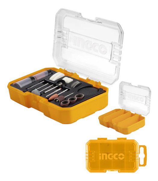 JOGO DE 73PCS COM ACESSORIOS PARA MICRORRETIFICA INGCO - AKMG7072