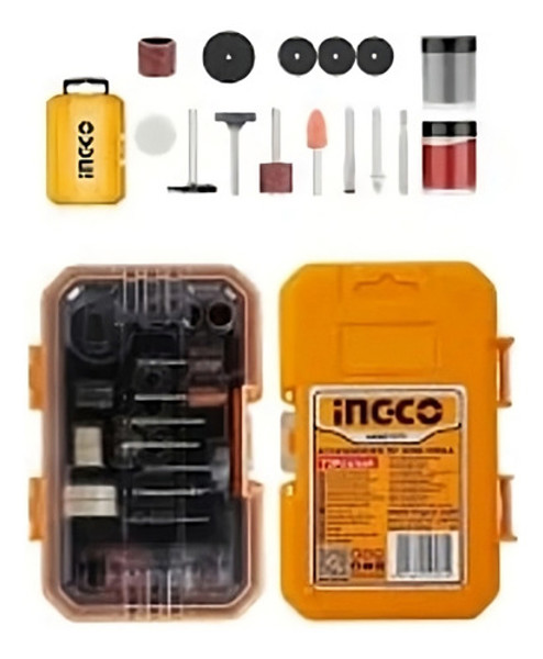 JOGO DE 73PCS COM ACESSORIOS PARA MICRORRETIFICA INGCO - AKMG7072