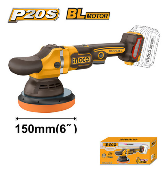 POLITRIZ LIXADEIRA 6" BATERIA 20V INGCO - APLI2015