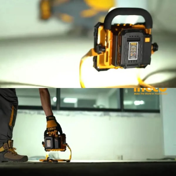 LANTERNA REFLETOR DE LED INGCO BATERIA 20V 1800 LUMENS - CWLI2025