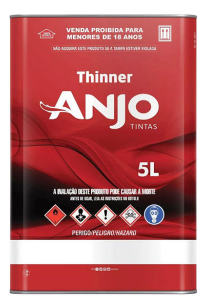 THINNER ANJO DILUENTE E LIMPEZA COM 05 LITROS - 2750