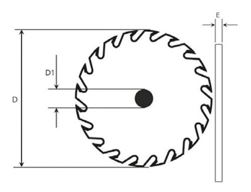 DISCO CORTE MADEIRA DE 110MM COM 24 DENTES CORTAG - 60864