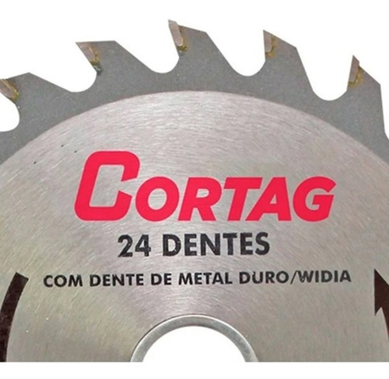 DISCO CORTE MADEIRA DE 110MM COM 24 DENTES CORTAG - 60864