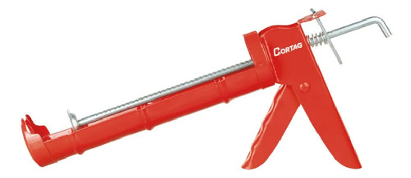 PISTOLA APLICADOR SILICONE 9" CORTAG - 60870 SIMPLES VERMELHA