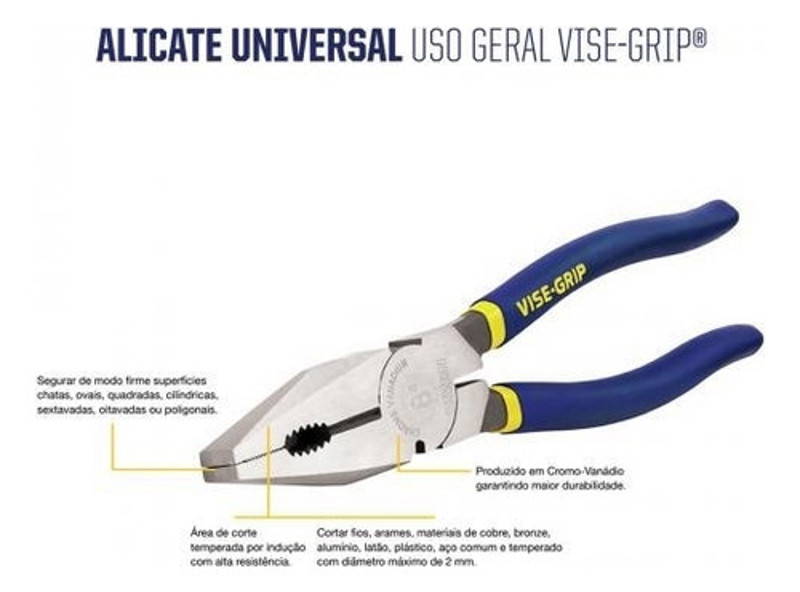 ALICATE UNIVERSAL 8'' IRWIN - 1864060