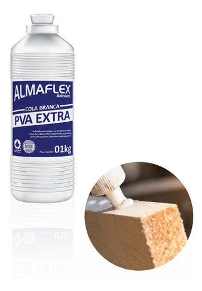 COLA BRANCA PVA ALMAFLEX - EXTRA 768 COM 1KG