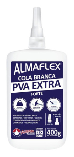 COLA BRANCA PVA ALMAFLEX - EXTRA 768 COM 400G
