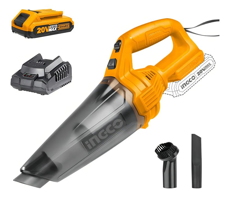 ASPIRADOR DE PO BATERIA 20V COMPLETO INGCO - CVLI20126-9
