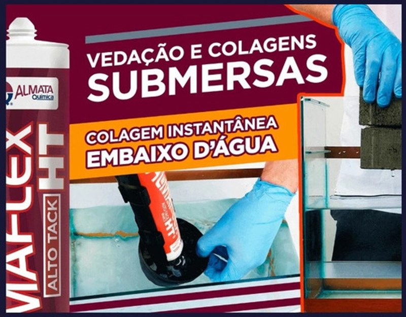 SILICONE ADESIVO ALTO TACK HT400 ALMAFLEX COM 450G