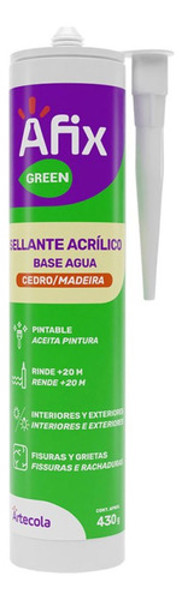 SILICONE AFIX BASE D'AGUA COM 430G - MARROM