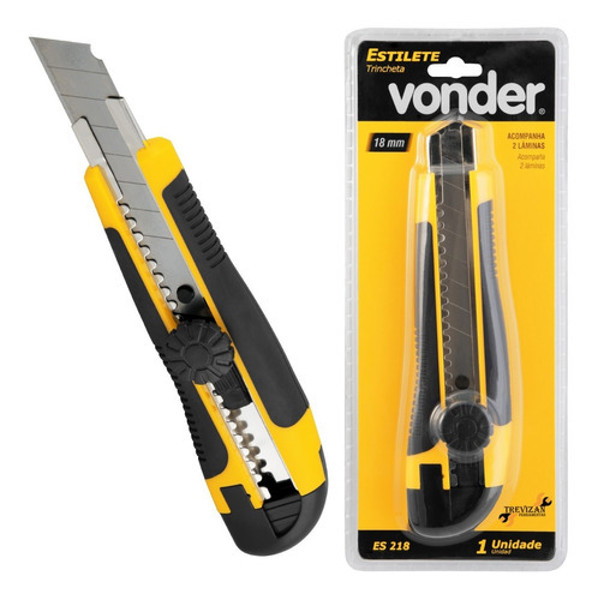 ESTILETE EMBORRACHADO 18MM VONDER - ES218 - 35.99.018.002
