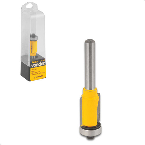 FRESA RETA COM ROLAMENTO DE 13MM HASTE 06MM VONDER - 53.14.100.013