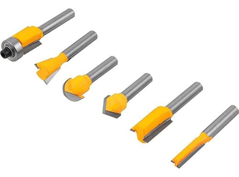 JOGO DE 06PCS COM FRESAS PARA MADEIRA E CAIXA VONDER - 53.14.06.0060