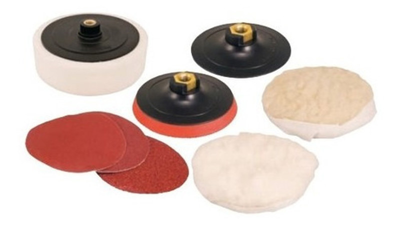 JOGO DE 09PCS COM KIT DE LIXA E SUPORTE PARA POLIR VONDER - 12.40.700.000