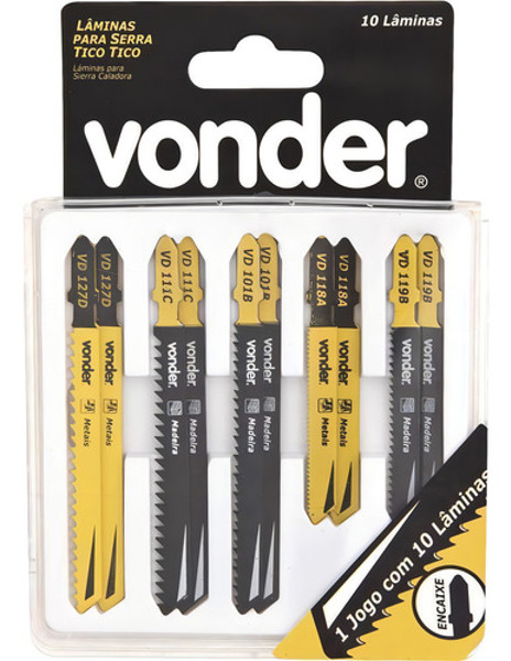 JOGO DE 10PCS COM LAMINA TICO TICO VONDER - 46.33.100.010