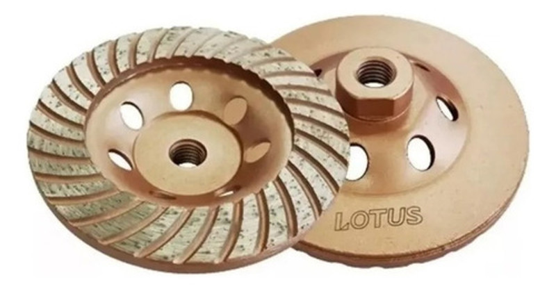 DISCO DIAMANTADO DESBASTE 115MM AMARELO LOTUS - REF.3450