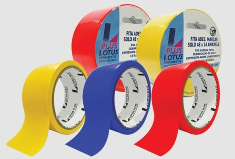 FITA ADESIVA PARA MARCACAO 48MM COM 14 METROS LOTUS - AZUL REF.2839