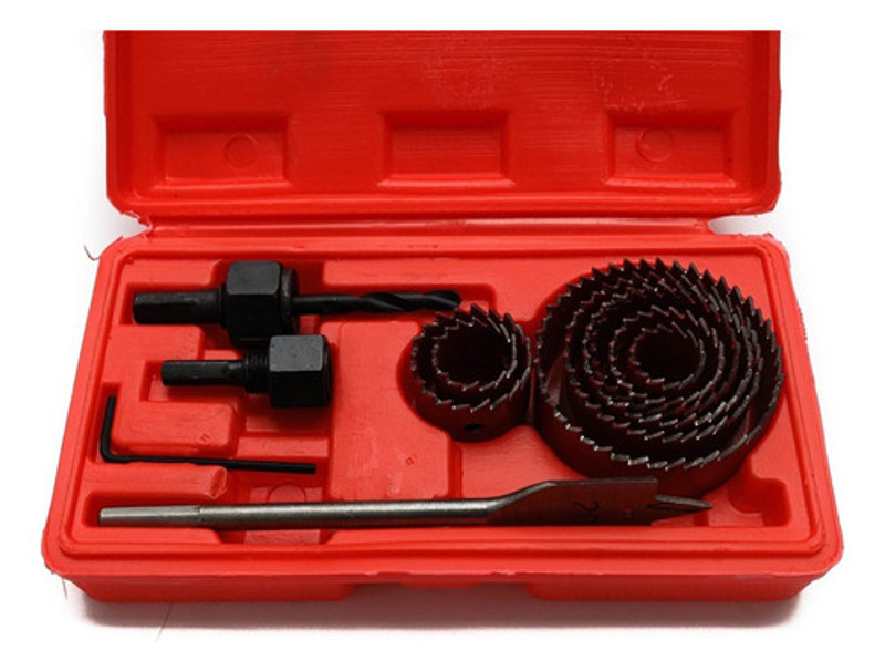 JOGO DE 12PCS COM SERRA COPO DE 18-63MM E SUPORTE LOTUS - REF.6122