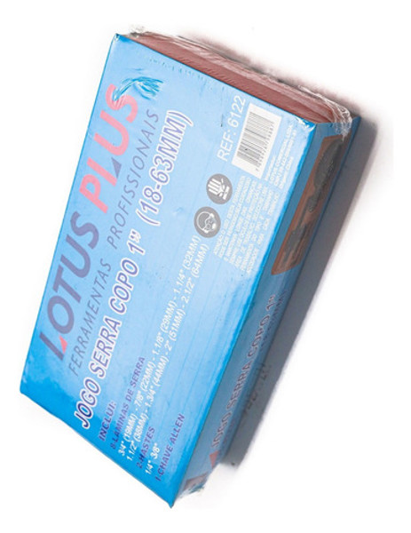 JOGO DE 12PCS COM SERRA COPO DE 18-63MM E SUPORTE LOTUS - REF.6122