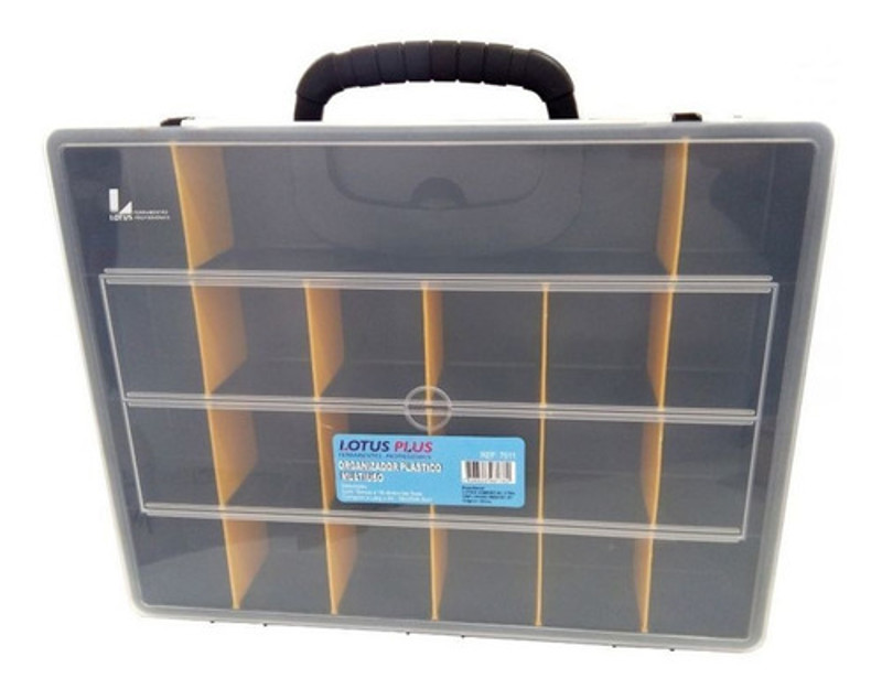 ORGANIZADOR LOTUS PLASTICO 36CM COM 18 DIVISORIAS - REF.7011