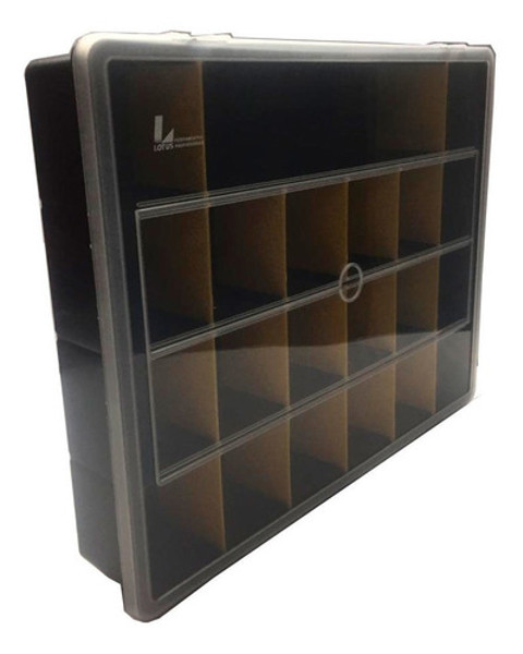 ORGANIZADOR LOTUS PLASTICO 36CM COM 18 DIVISORIAS - REF.7011