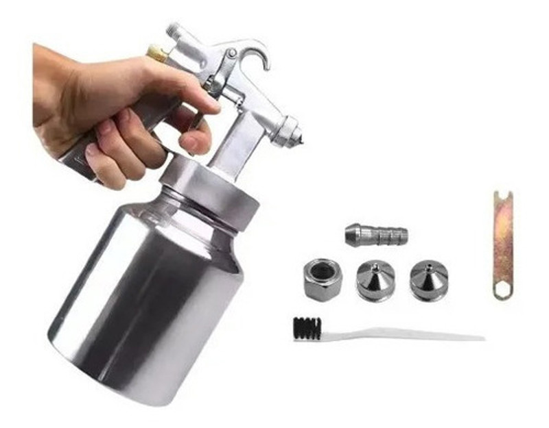 PISTOLA PARA PINTURA DE AR DIRETO BAIXA COM 01L LOTUS - REF.4459