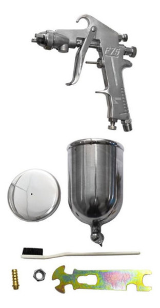 PISTOLA PARA PINTURA TINTA COPO SUPERIOR COM 350ML LOTUS - REF.4458