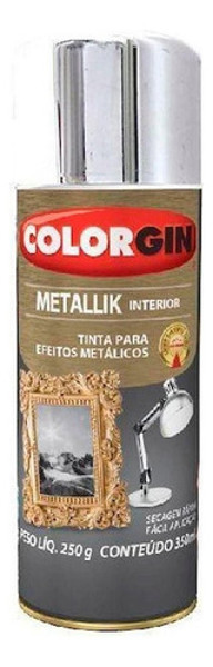 TINTA EM SPRAY COLORGIN USO GERAL  METALLIK 051 - CROMADO