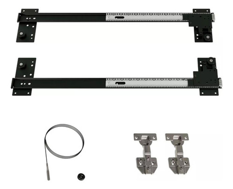 KIT PORTA ESCAMOTEAVEL RIVELATO 405MM PORTA EMBUTIDA ROMETAL- 15320