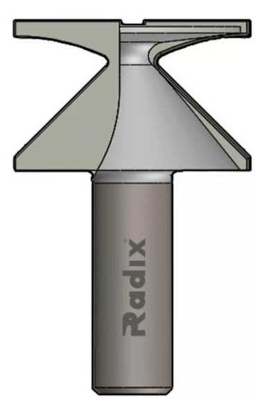 FRESA PARA CURVA 37MM COM HASTE 12MM RADIX - 2037000.06