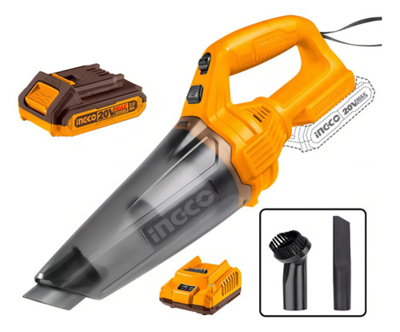 ASPIRADOR DE PO BATERIA 20V COMPLETO INGCO - CVLI20126-9