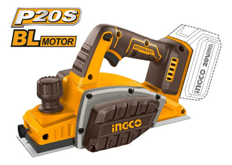 PLAINA A BATERIA 20V 82MM BRUSHLESS INGCO - CRLI20401