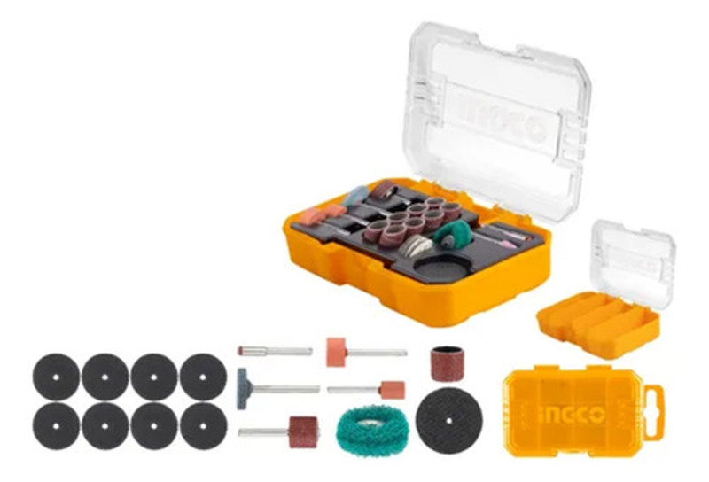JOGO DE 32PCS COM ACESSORIOS PARA MICRORRETIFICA INGCO - AKMG5031