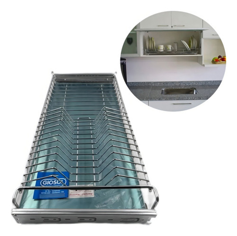 ESCORREDOR DE PRATOS DE 570MM COM CORREDICA GIOSUL - 4284