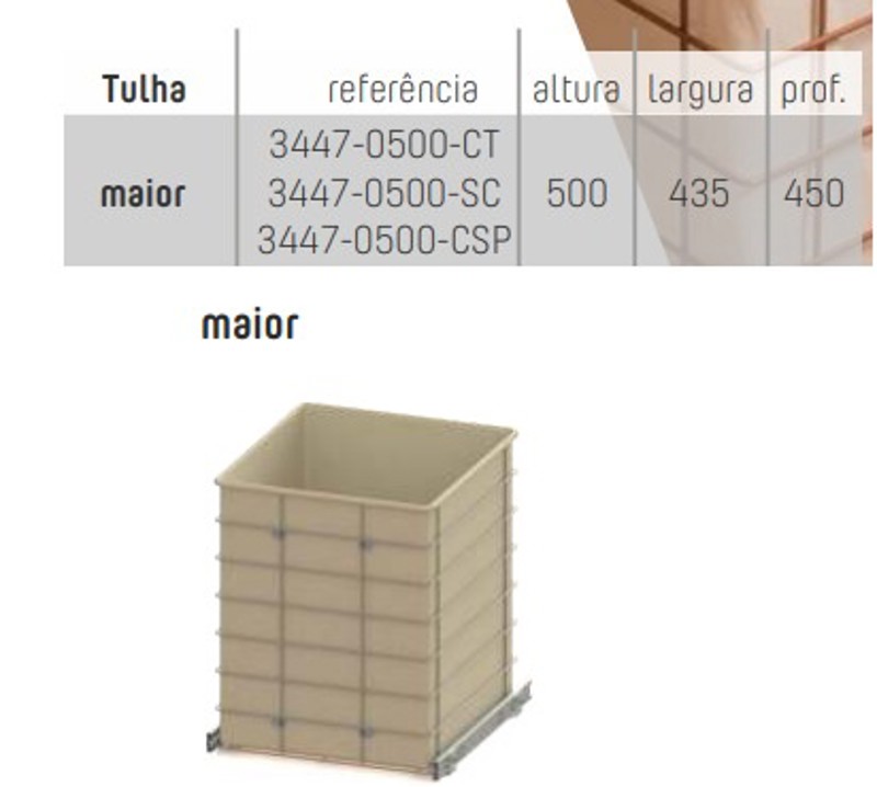 TULHA ELEVATTA MAIOR SEM SACO DIMEC - 3447-0500-SC-05