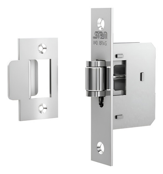 FECHADURA PIVOTANTE AUXILIAR FECHO ROLETE CROMADA STAM