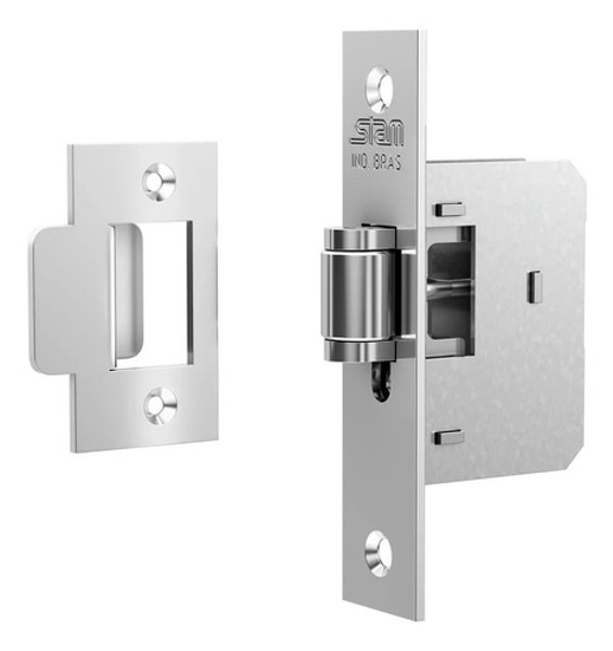 FECHADURA PIVOTANTE AUXILIAR FECHO ROLETE CROMADA STAM