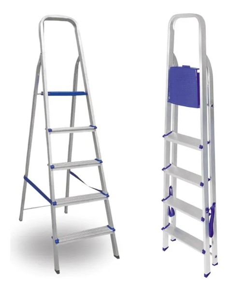 ESCADA ALUMINIO 05 DEGRAUS COM 1,58MTS