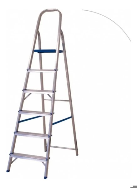 ESCADA ALUMINIO 06 DEGRAUS COM 1,80MTS