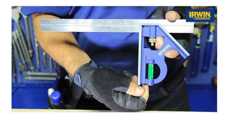 ESQUADRO INOX COM NIVEL 12" 305MM IRWIN - 1884635