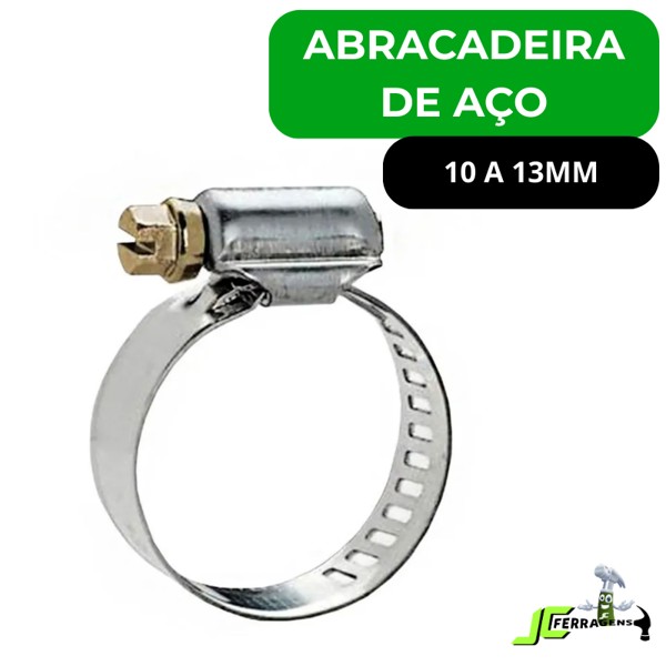 ABRACADEIRA DE ACO PARA MANGUEIRA RFS 10X13MM