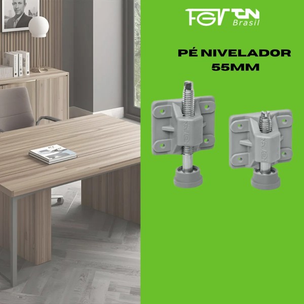 KIT COM 04  PE NIVELADOR PARA MOVEIS FGVTN 55MM - 0086.015103