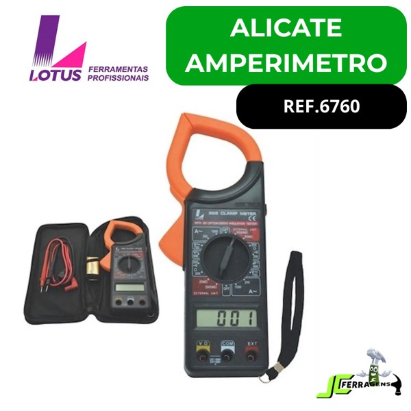 ALICATE AMPERIMETRO DIGITAL LOTUS - REF.6760