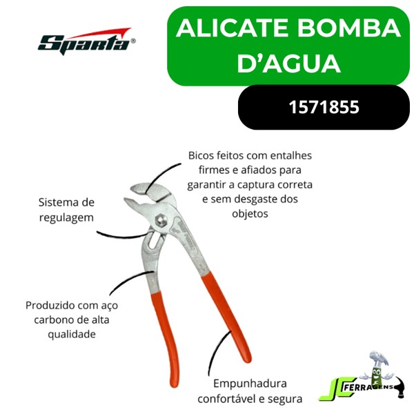 ALICATE BOMBA D'AGUA 10'' 250MM SPARTA - 1571855