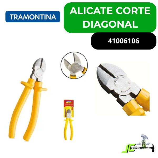 ALICATE CORTE DIAGONAL 6" TRAMONTINA - 41006106