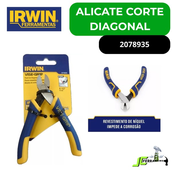 ALICATE CORTE DIAGONAL MINI 4.1/2" IRWIN - 2078935
