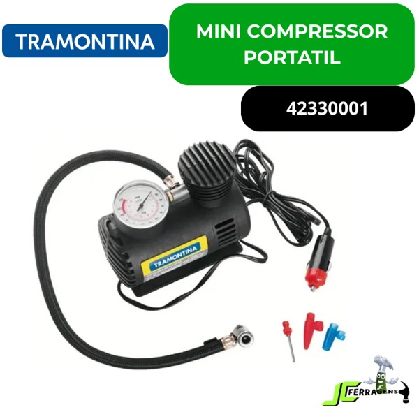 MINI COMPRENSOR PORTATIL 12V TRAMONTINA